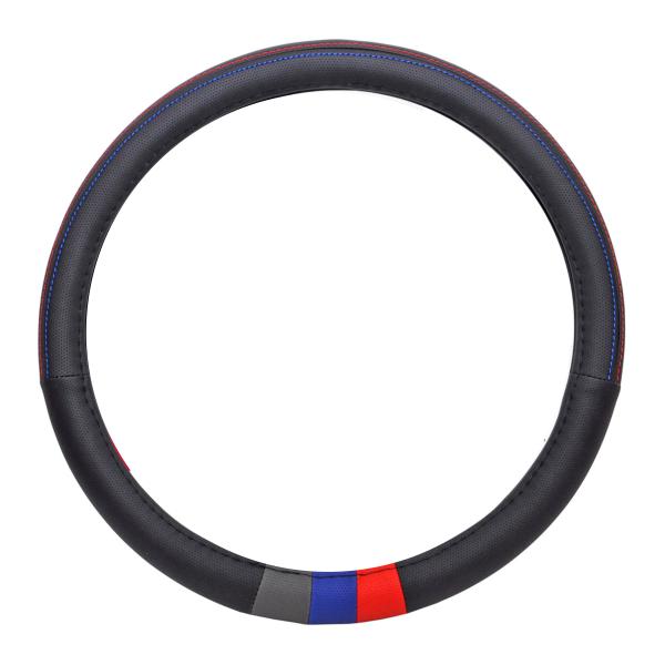 Xkeribom Lenkradbezug 37-38cm Lenkradschoner Lenkradschutz Schwarz Blau rot M Design